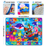 NEW Quokka Large Baby Play Mat - Ocean ABC
