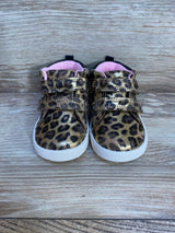 Carter's Every Step First Walker Cheetah Print High-Top Sneakers sz 3.5c