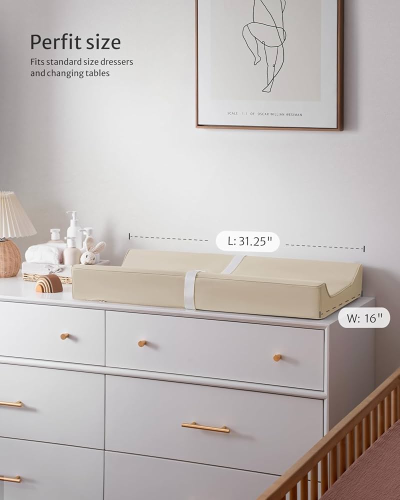 NEW Blissful Diary Baby Changing Pad - Beige Brown