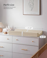 NEW Blissful Diary Baby Changing Pad - Beige Brown