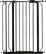 NEW Regalo Extra Tall Easy Step Metal Walk Through Baby Gate Black