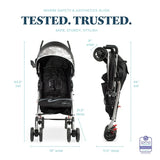 NEW Baby Delight Swerve Convenience Stroller in Black
