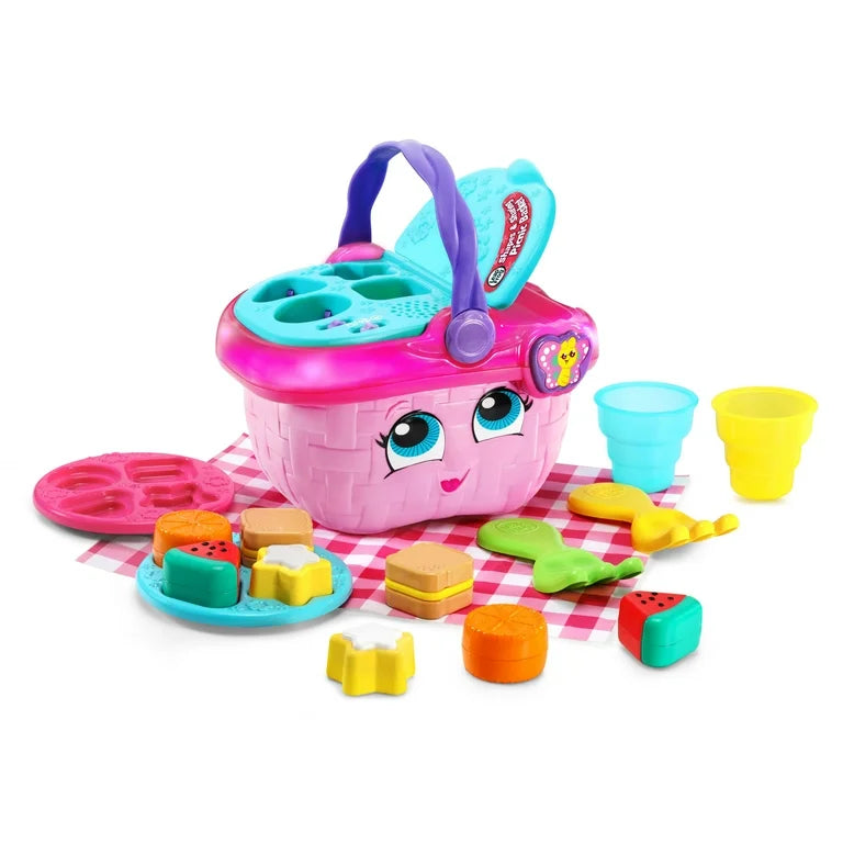 NEW LeapFrog Shapes and Sharing Picnic Basket, Pink