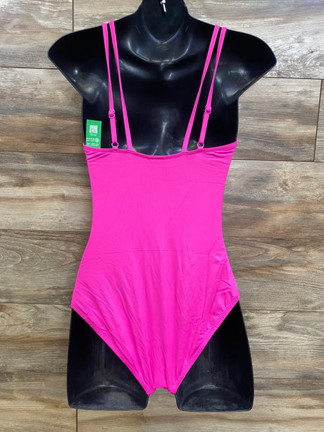 NEW Gap Maternity 1pc Strappy V-Neck Swimsuit Pink sz Medium - Me n Mommy To Be