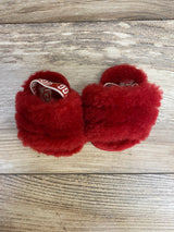 UGG Fluff Yeah Slides Red sz 0c/1c