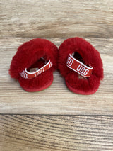 UGG Fluff Yeah Slides Red sz 0c/1c