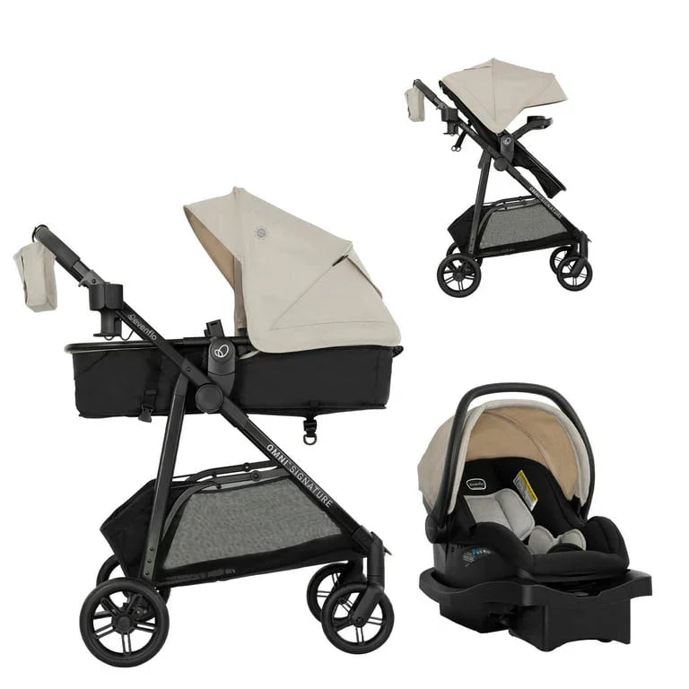 NEW Evenflo Omni Signature Travel System with LiteMax Infant Car Seat in Costal Coffee