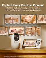 NEW Momcozy 5'' Dual-Mode Smart Baby Monitor
