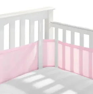 BreathableBaby Breathable Mesh Crib Liner in Pink