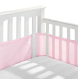 BreathableBaby Breathable Mesh Crib Liner in Pink