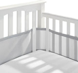 Breathable Baby 2pc Mesh Crib Liner Grey