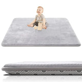 SEPARO Thick Baby Play Mat for Floor, Grey 50" x 50"