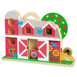 NEW Melissa & Doug GO Tots Wooden Barnyard Tumble with 4 Disks