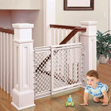 Toddleroo by North States Stairway Secure Baby Gate Ivory 27-41''
