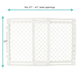 Toddleroo by North States Stairway Secure Baby Gate Ivory 27-41''
