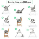 NEW Ingenuity Proper Positioner Create Up Multi-Mode Folding High Chair in Soulful Skies