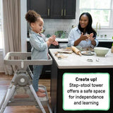 NEW Ingenuity Proper Positioner Create Up Multi-Mode Folding High Chair in Soulful Skies