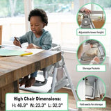 NEW Ingenuity Proper Positioner Create Up Multi-Mode Folding High Chair in Soulful Skies