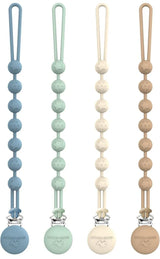 Cuddle Club 4pk Silicone Pacifier Clips