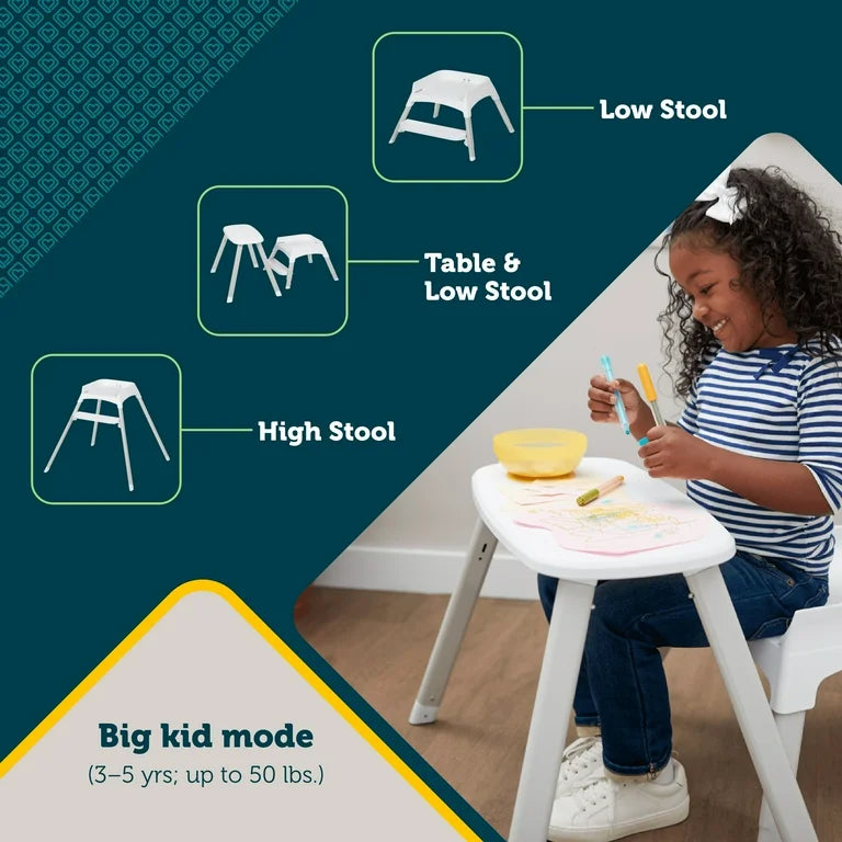 Safety 1st Grow and Go Rotating High Chair in French Gray