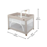 NEW Evenflo Eris One-Hand Playard with Bassinet in Coastal Coffee