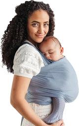 Solly Baby Wrap Carrier in Grey 8-25lbs