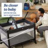 NEW Graco On the Go Zip DLX Travel Playard in Parker Gray