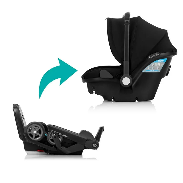 NEW Evenflo Shyft DualRide Infant Car Seat and Stroller Combo in Beaufort