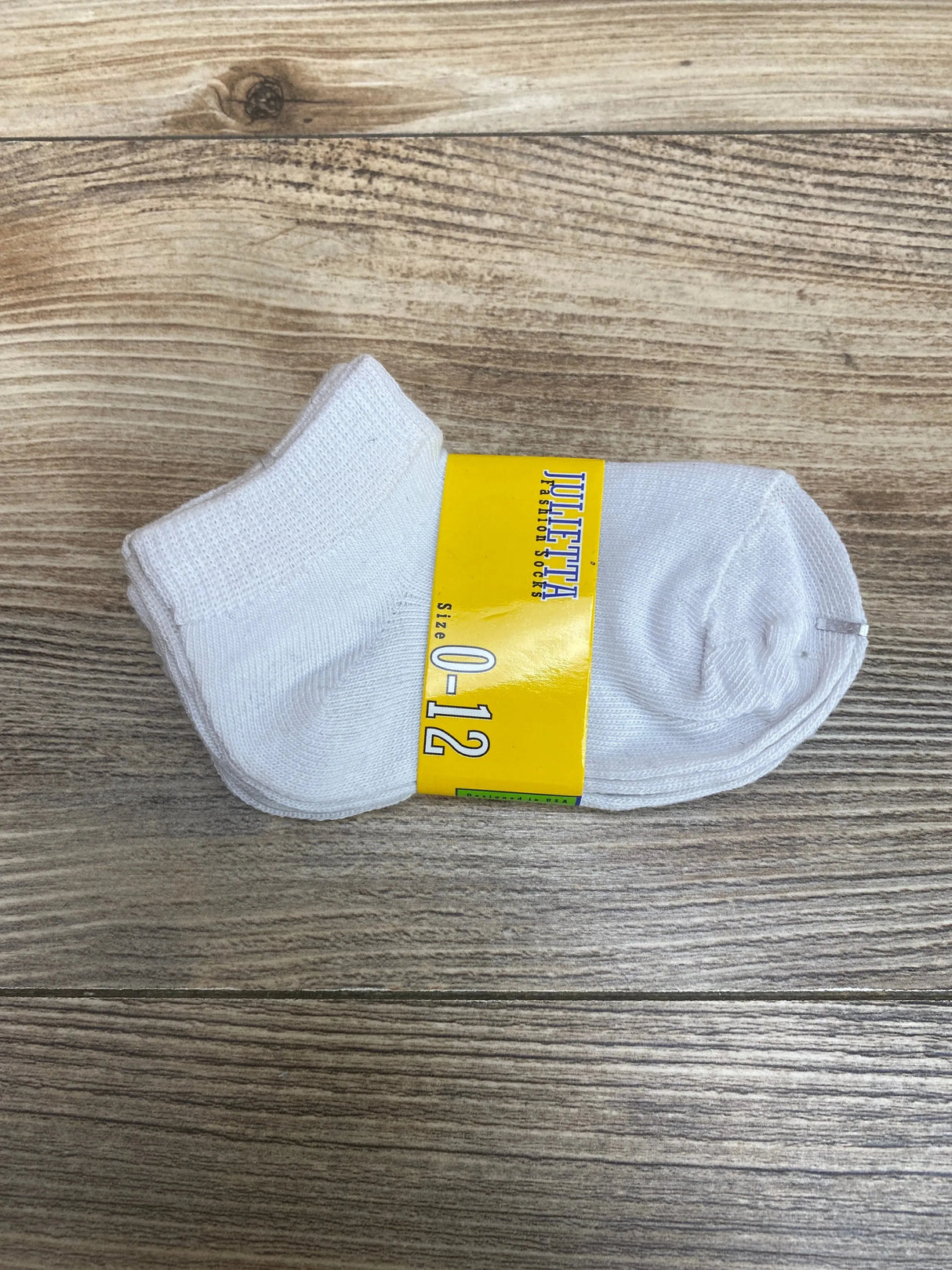 NEW Julietta 3pk Solid Socks White sz 0-12