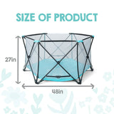 Regalo My Play Portable 6-Panel Play Yard Teal