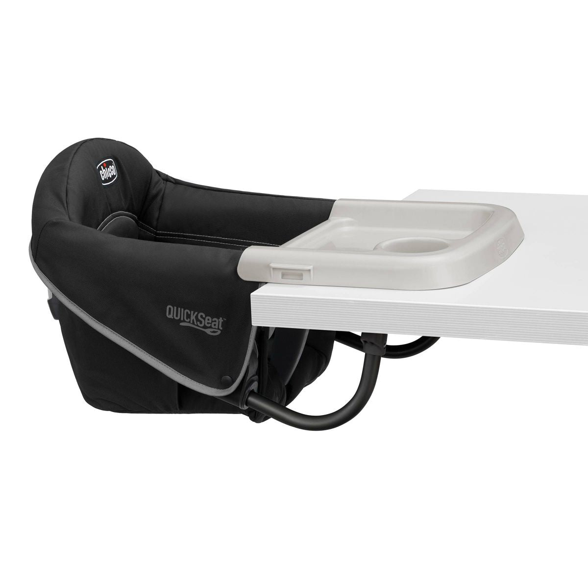 Chicco QuickSeat Hook-On High Chair, Black, up to 37lbs