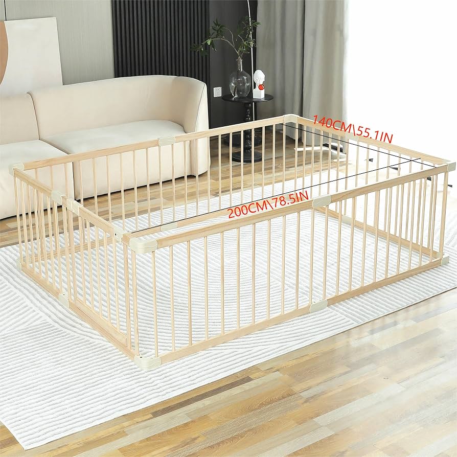 NEW Large Wooden Playpen 70'' x 78''