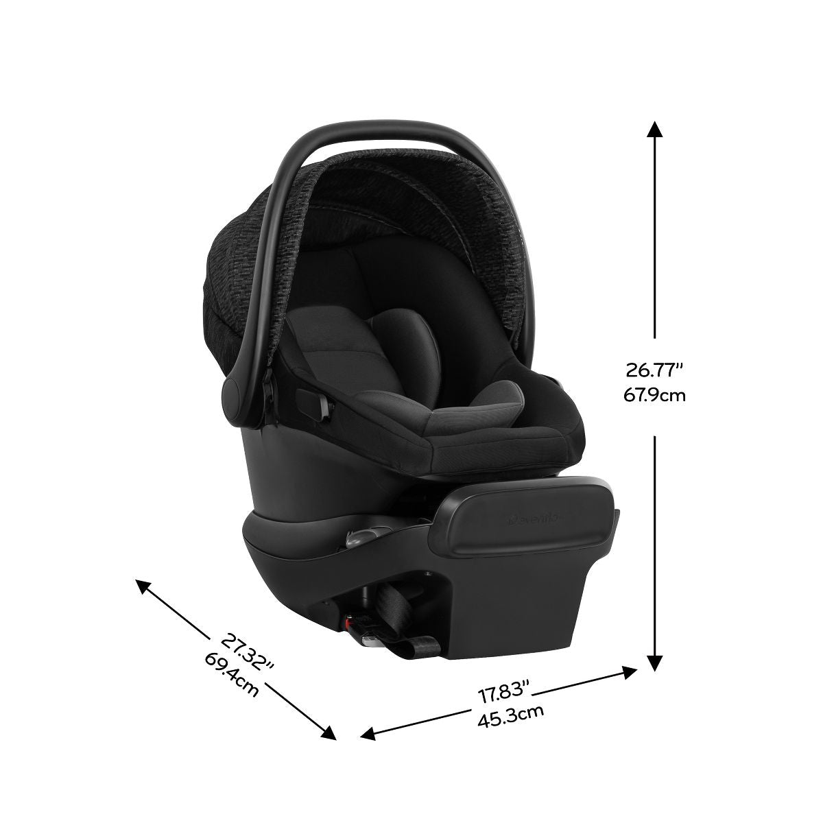 NEW Evenflo Shyft Intuiti Travel System with Revolve180 LiteMax NXT Car Seat-Black Shale