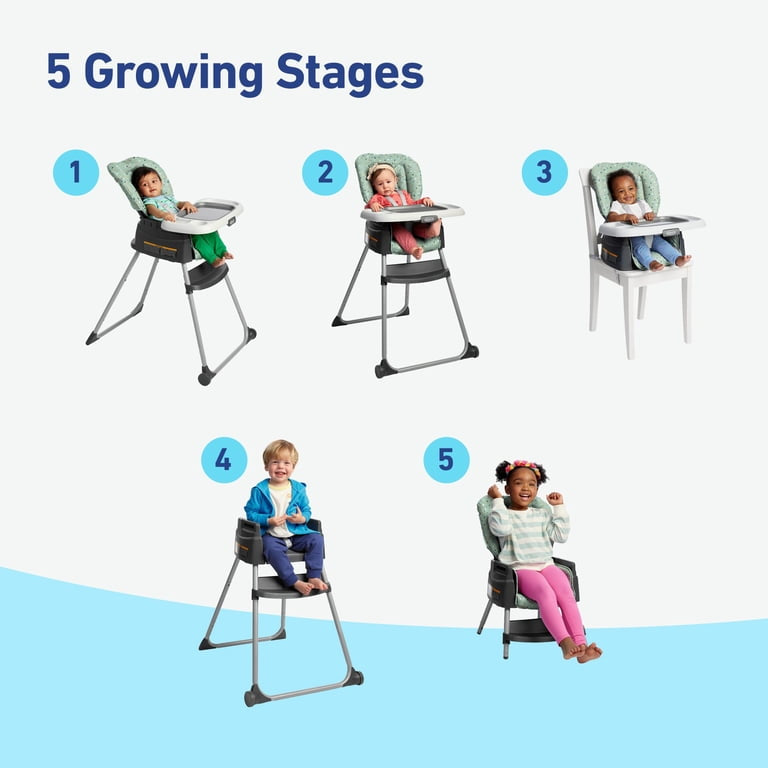 Graco Made2Grow 5-in-1 Infant Toddler High Chair in Terrazo