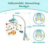 FVLOENG Musical Baby Crib Mobile with Remote, Space Travel