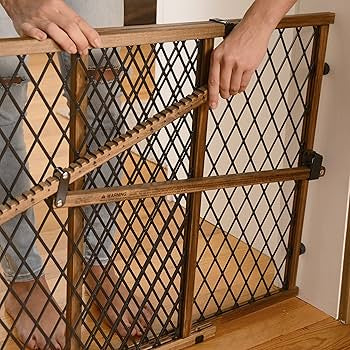 NEW Evenflo Position & Lock Doorway Gate Farmhouse Collection 26-42''