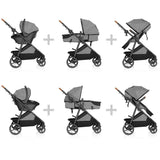 NEW Evenflo Shyft Intuiti Travel System with Revolve180 LiteMax NXT Car Seat-Fossil Grey