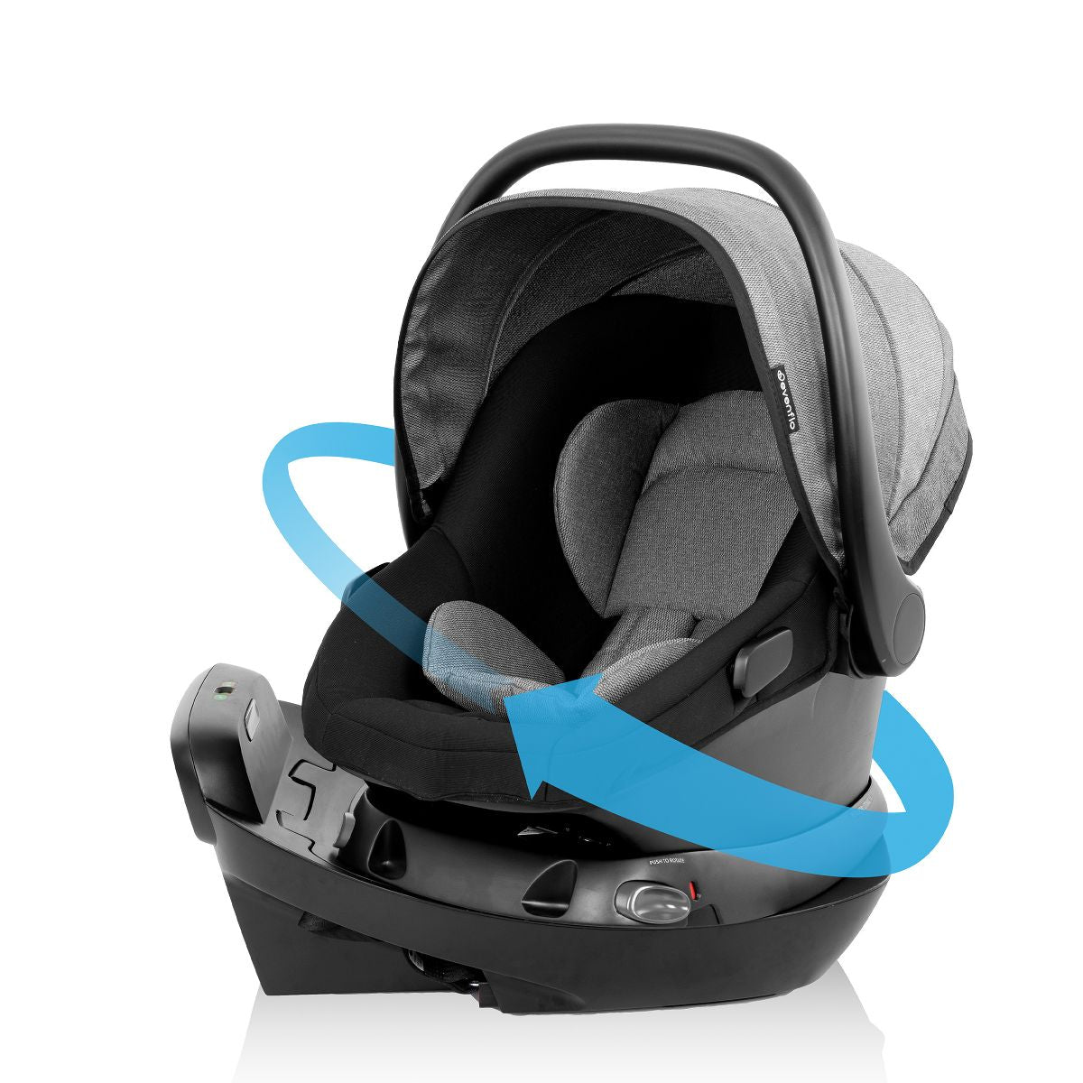 NEW Evenflo Shyft Intuiti Travel System with Revolve180 LiteMax NXT Car Seat-Fossil Grey
