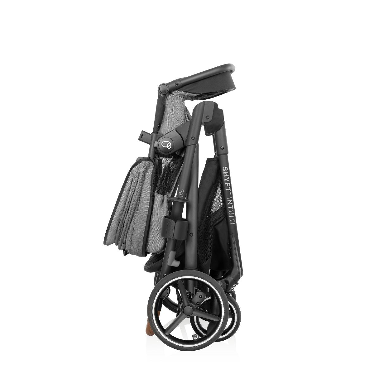 NEW Evenflo Shyft Intuiti Travel System with Revolve180 LiteMax NXT Car Seat-Fossil Grey