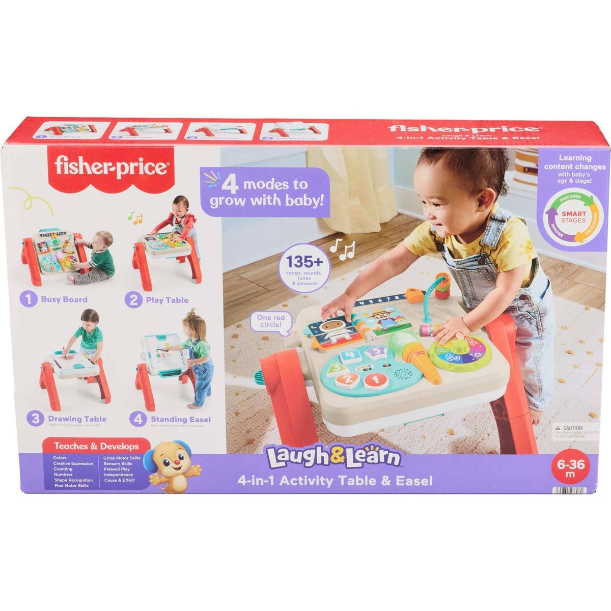 NEW Laugh & Learn 4-In-1 Table To Easel