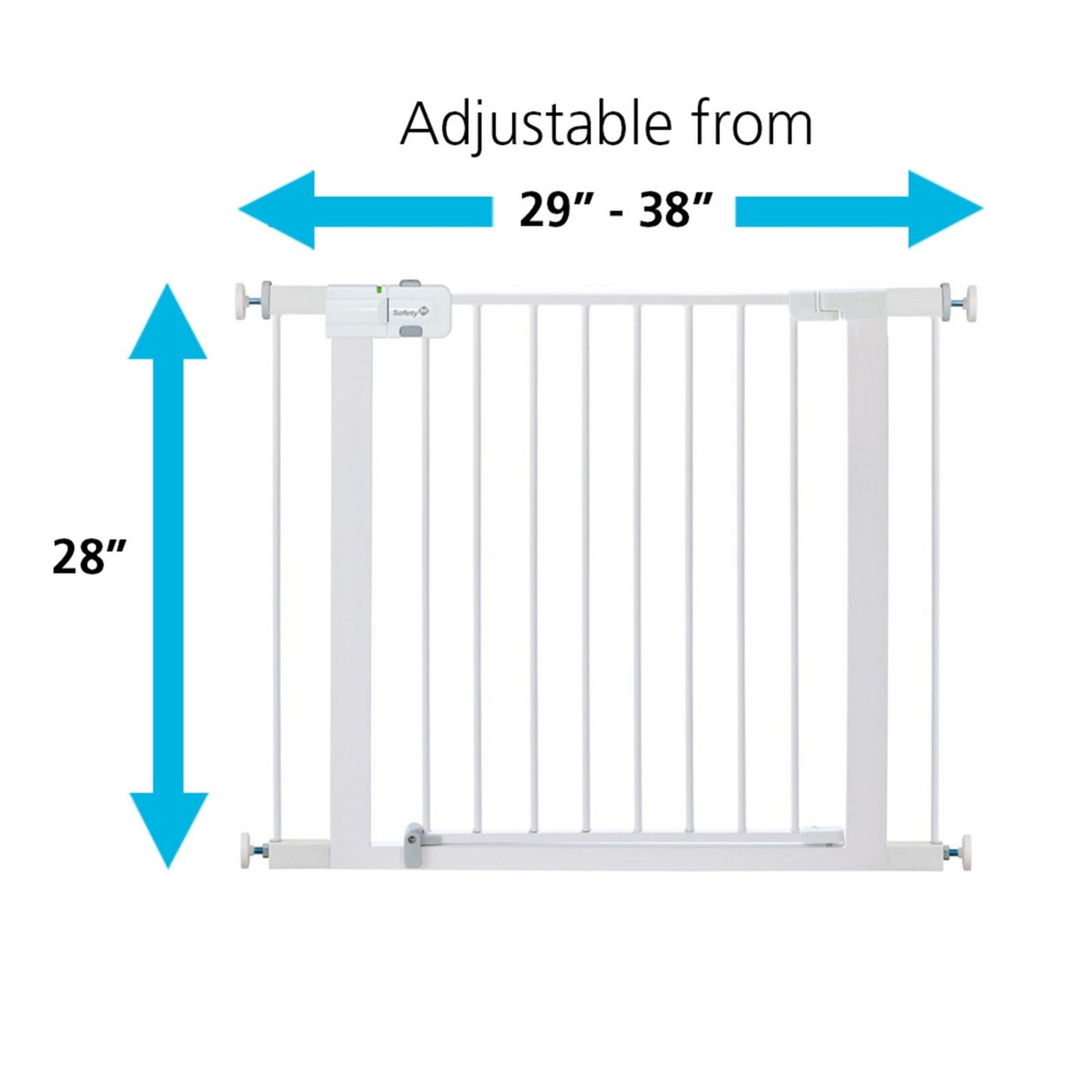 Safety 1st Easy Install Walk Through Safety Gate White 29-38'' 2pk