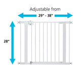Safety 1st Easy Install Walk Through Safety Gate White 29-38'' 2pk