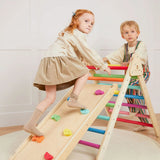 Tiny Land Pikler Triangle 7-in-1 Montessori Climbing Set