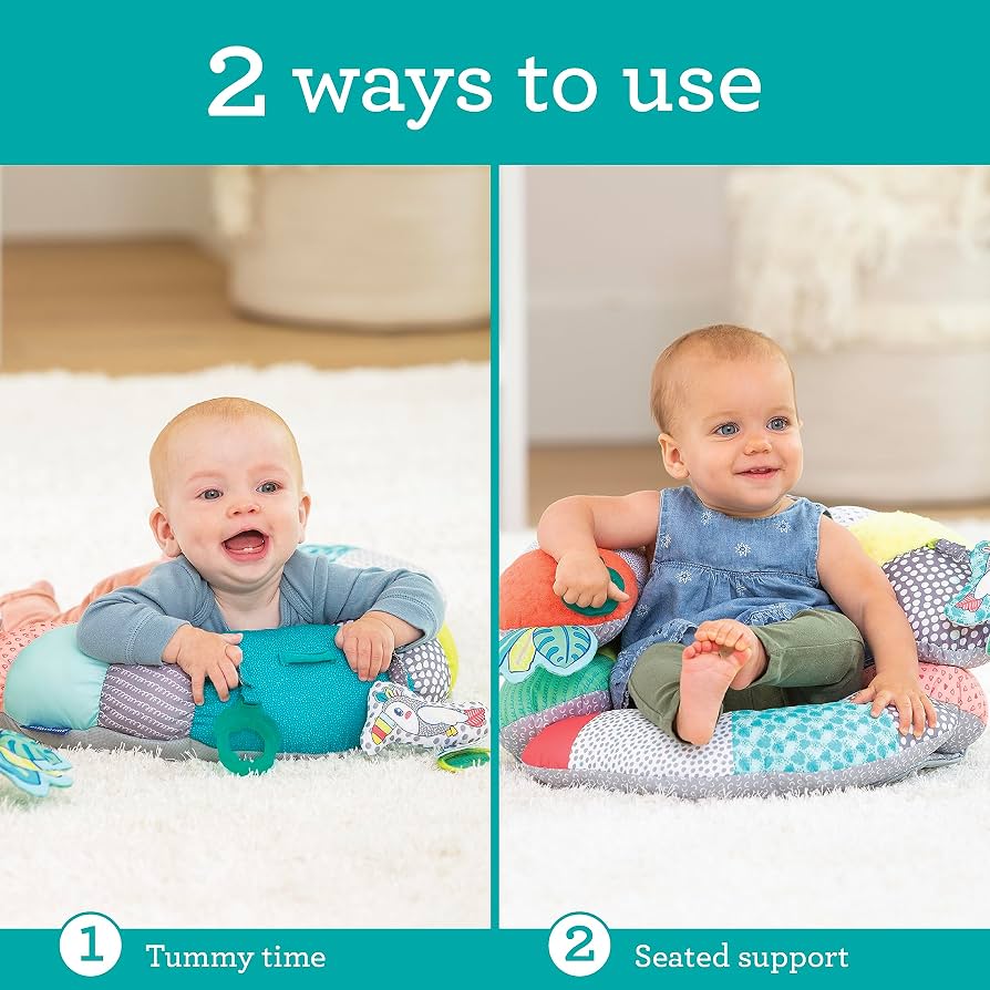 NEW Infantino 2-in-1 Tummy Time & Seated Support