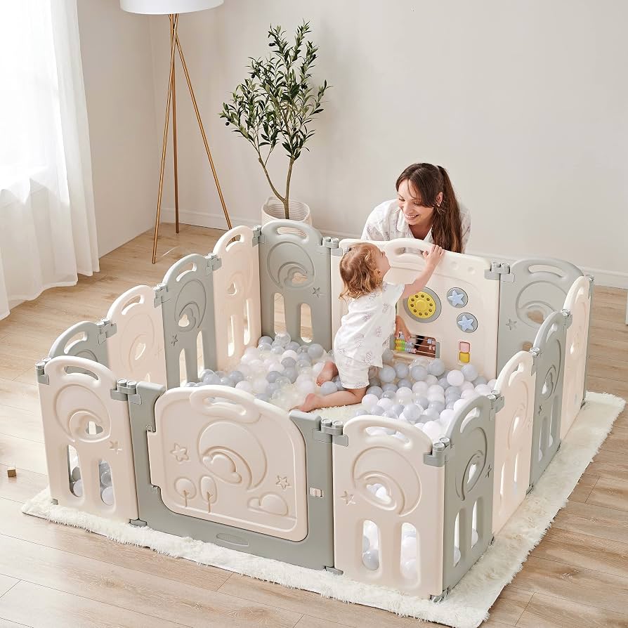 Fortella Cloud Castle 14 Panel Foldable Playpen*