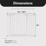BalanceFrom Easy Walk-Thru Baby Gate White 29.1-38.5"