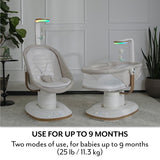 NEW Evenflo Elara 2-in-1 Smart Motion Swing & Soothing Nest in Coastal Coffee
