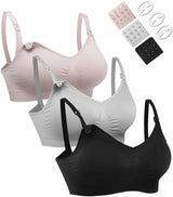 NEW Hofish 3pk Nursing Maternity Bras sz XL