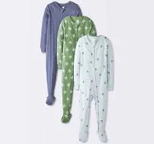 NEW Cloud Island 3pk Bears Sleepers Green/Blue sz 18m