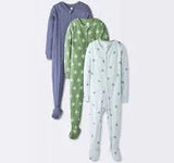 NEW Cloud Island 3pk Bears Sleepers Green/Blue sz 18m